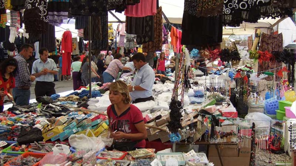 Muğla - typical market scene