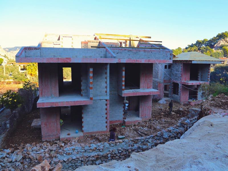 New houses on the 'back road'